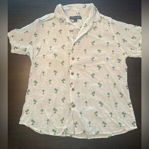 Desert Dunes Living‎ Life Palm Style Print Men's Shirt XL